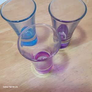 Cordial or Shot Glasses with a Thick Base 3 in the Set ~Vintage~1950's